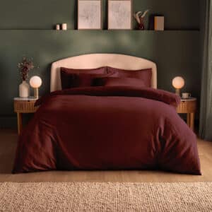 Silentnight Brushed Cotton Duvet Set - Burgundy