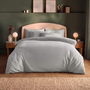 Silentnight Brushed Cotton Duvet Set - Silver