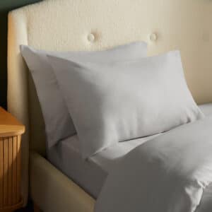 Silentnight Brushed Cotton Pillowcase Pair - Grey