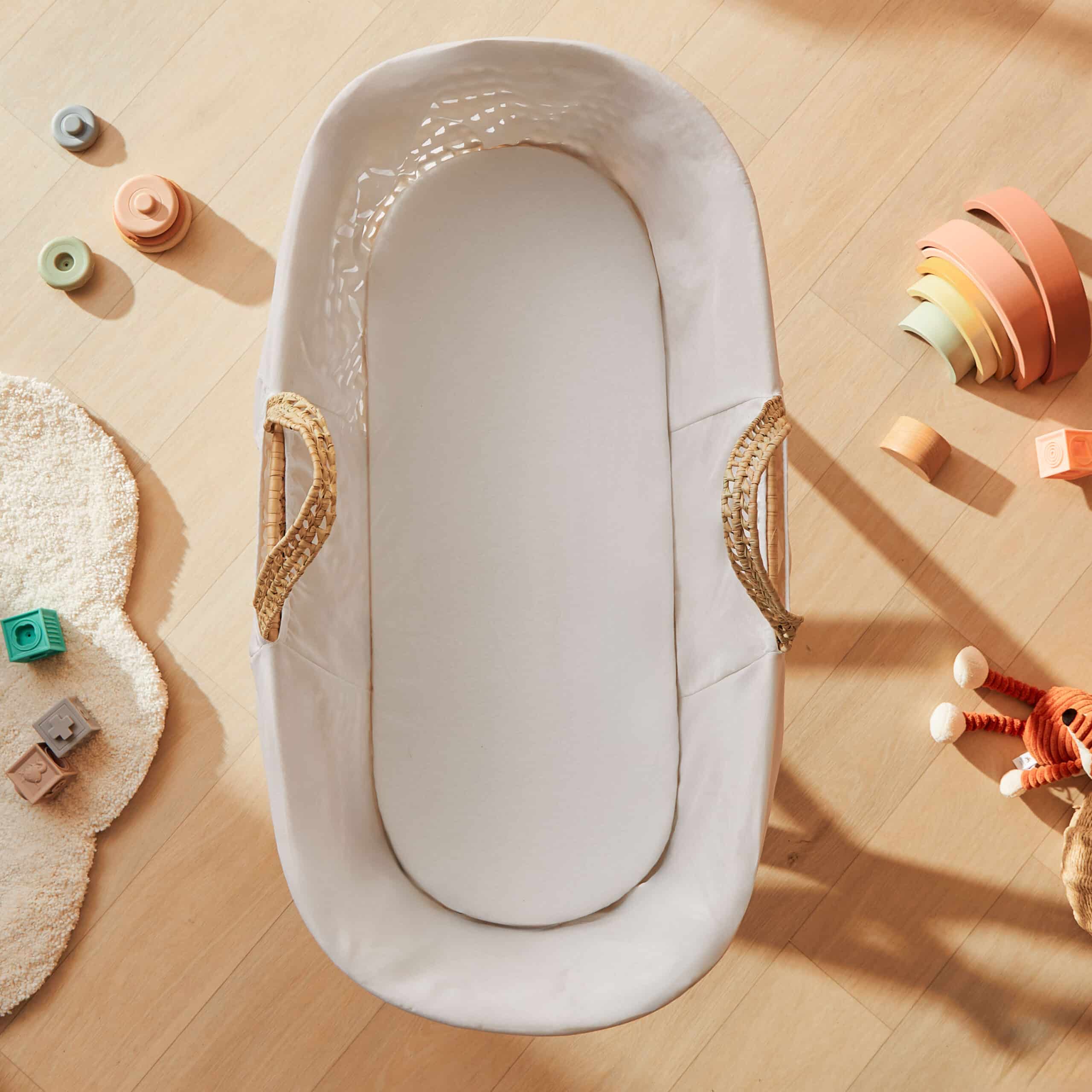 Silentnight Safe Nights Moses Basket Fitted Sheets Bundle - Pack of 4