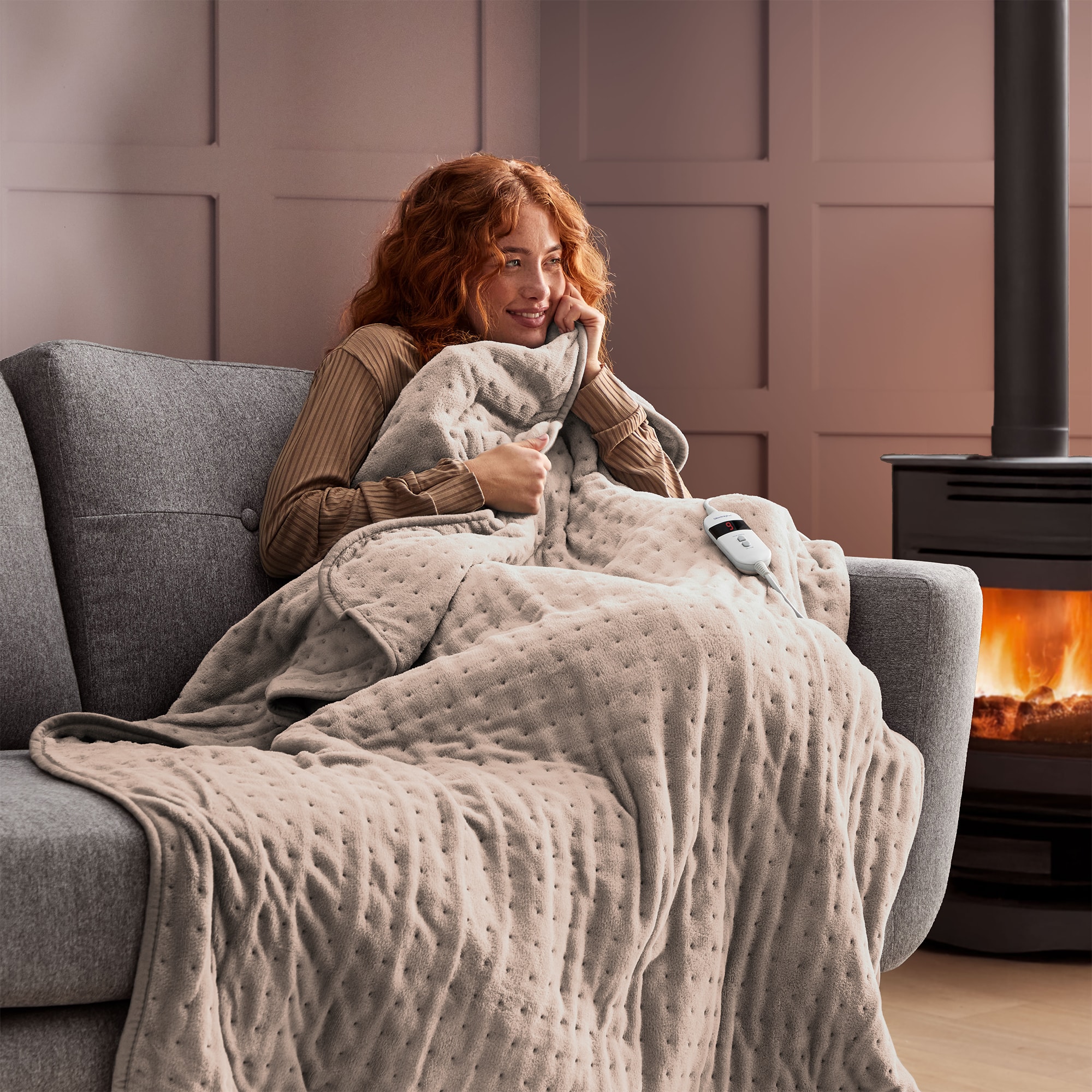 Silentnight Luxury Heated Throw - Natural-image-574020QV