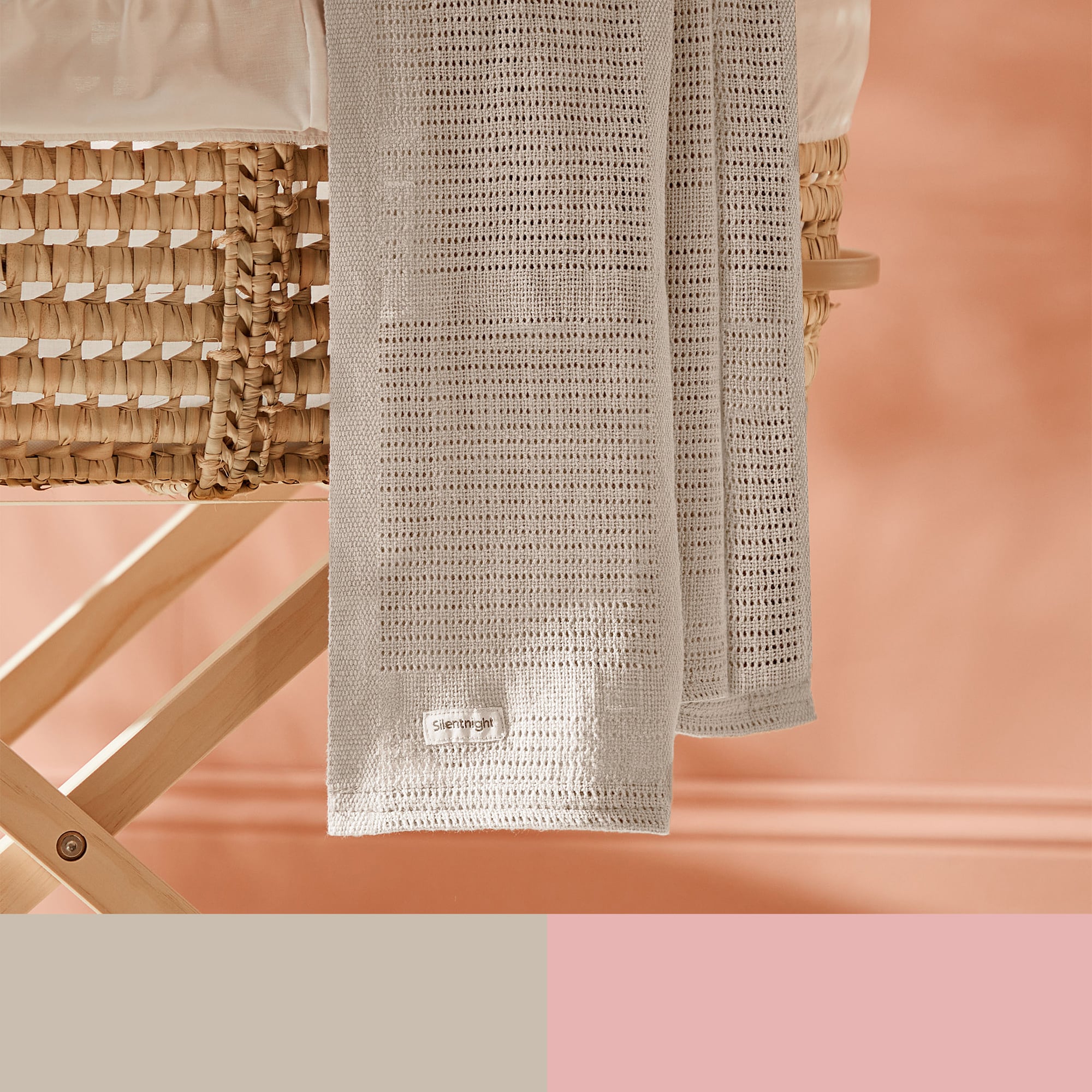 Silentnight Safe Nights Cellular Blanket - 2 Pack Pink