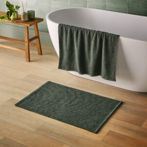 Silentnight Textured Knot Bathmat - Green