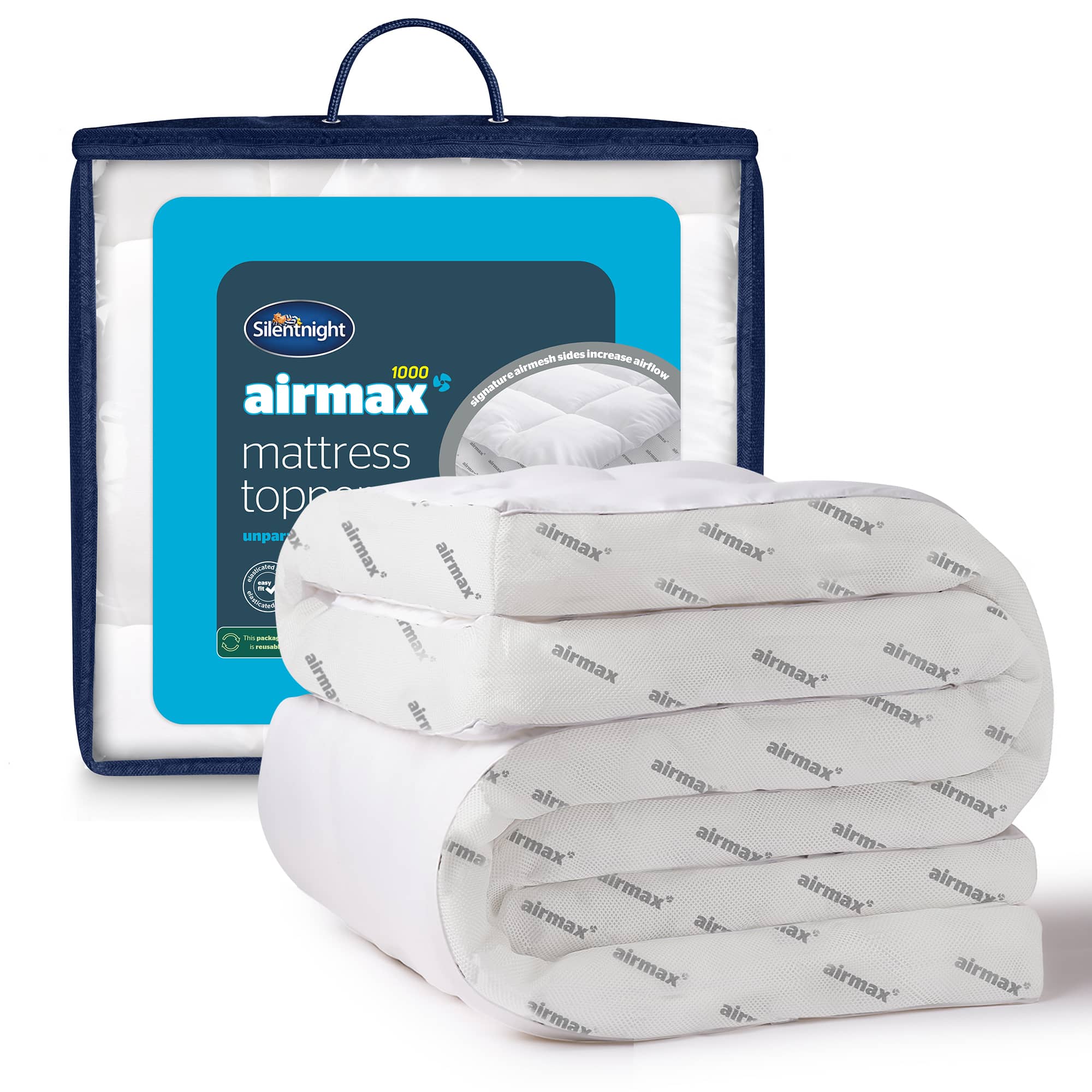Silentnight Airmax 1000 Mattress Topper-image-612081GE