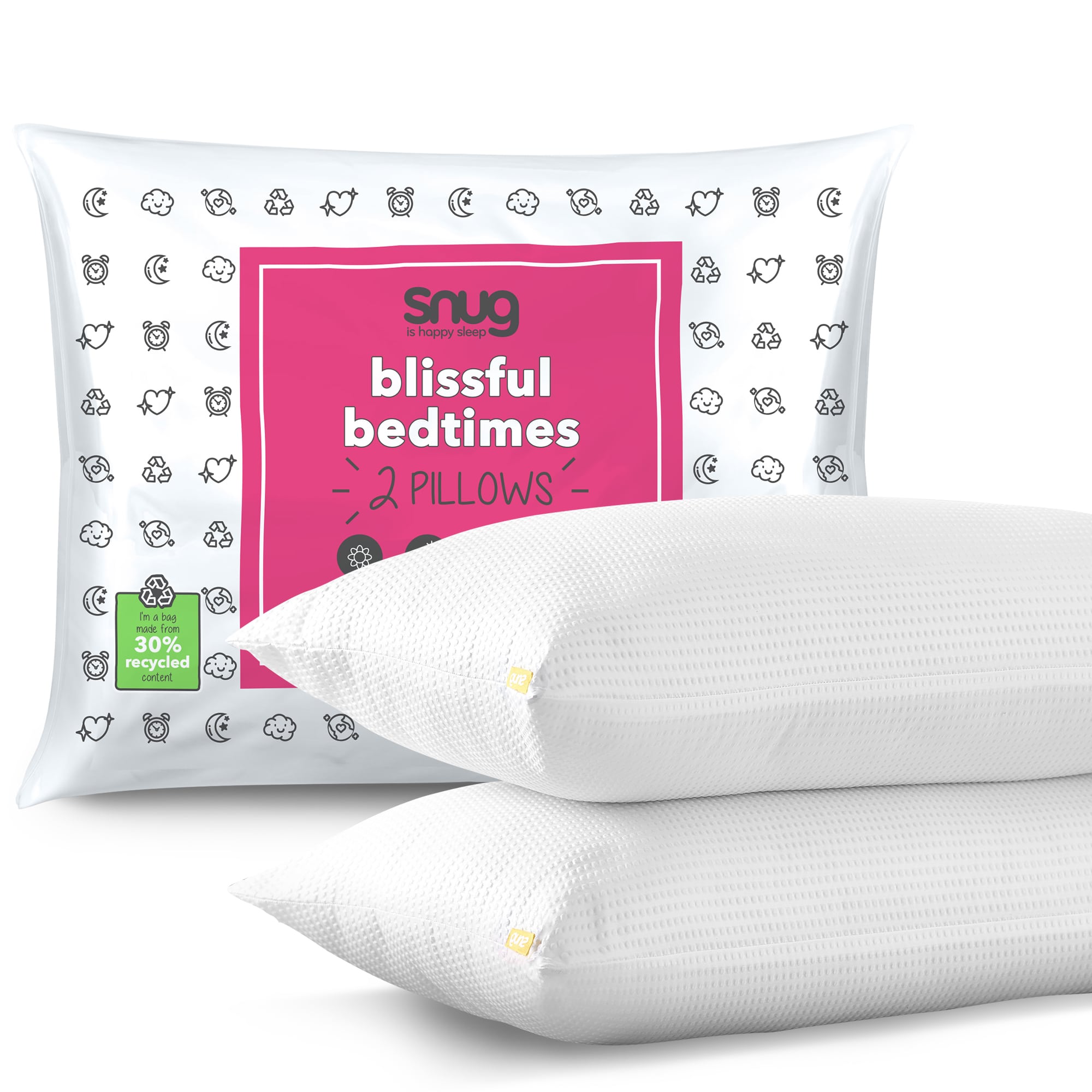 Snug Blissful Bedtime Pillow Pair-image-567404GE