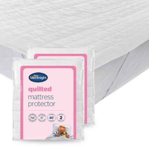 Silentnight Quilted Mattress Protector - 2 Pack