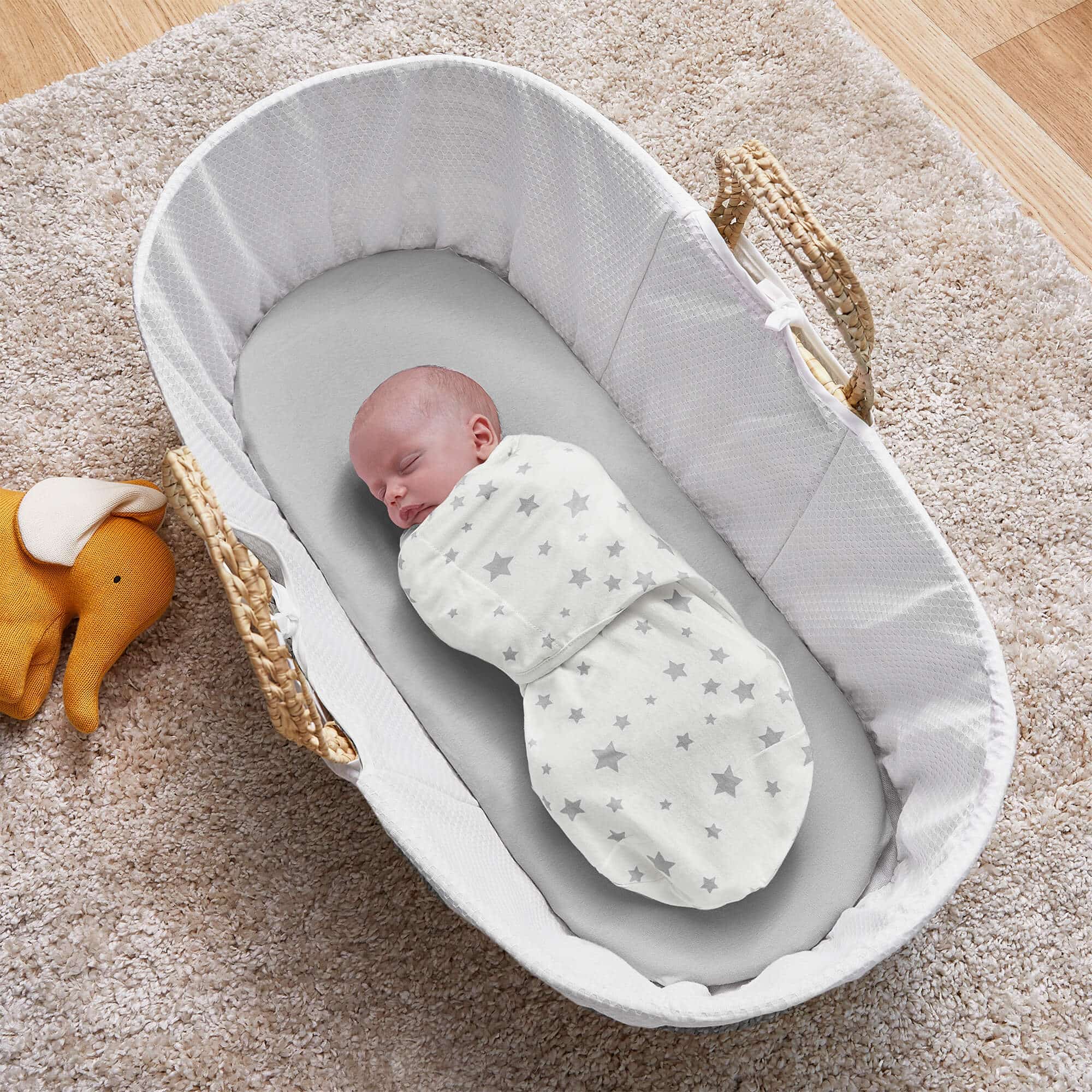Silentnight Safe Nights Swaddle Wraps - Grey Star-image-559195GE