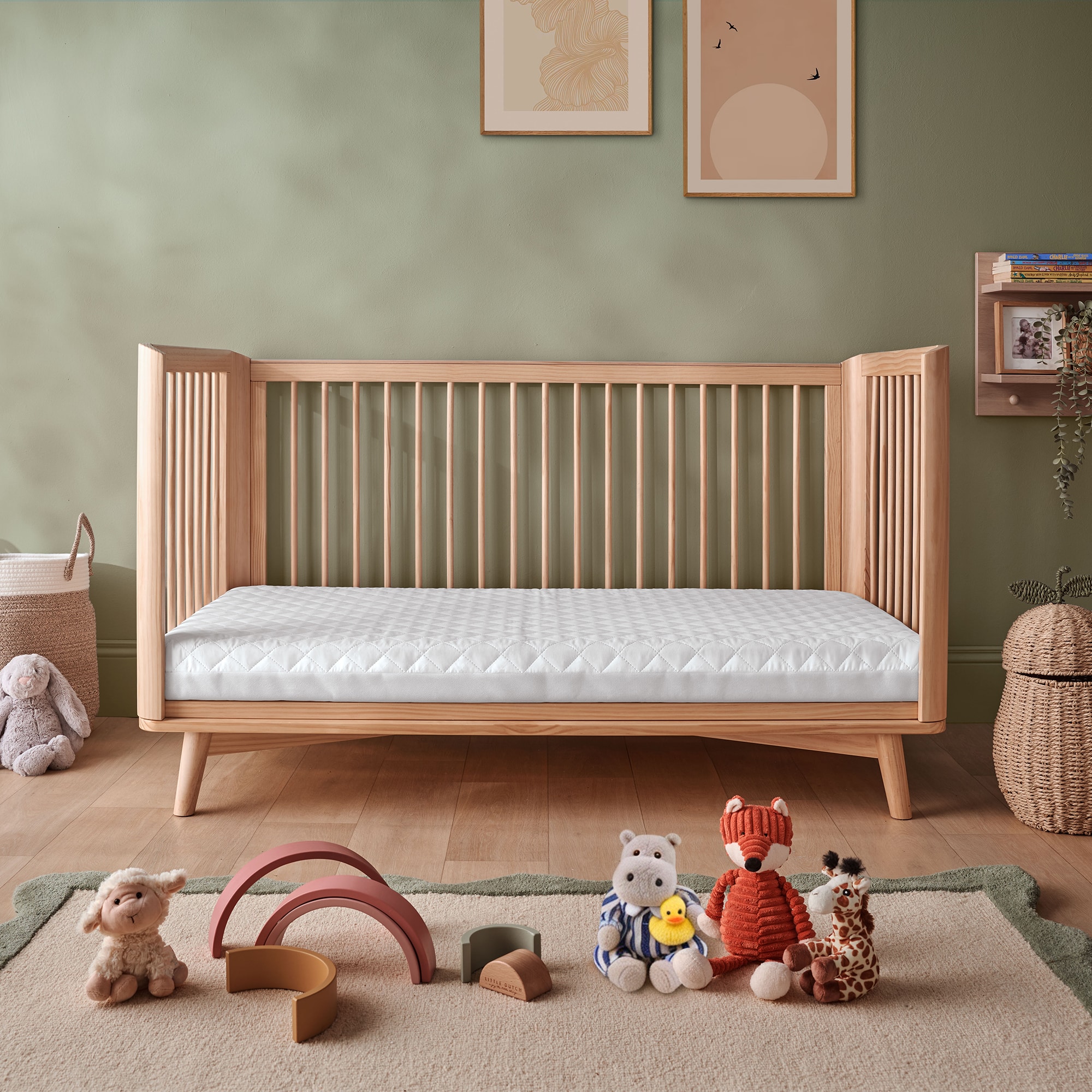 Silentnight Safe Nights Fibre Cot Bed / Cot Mattress-image-611626GE
