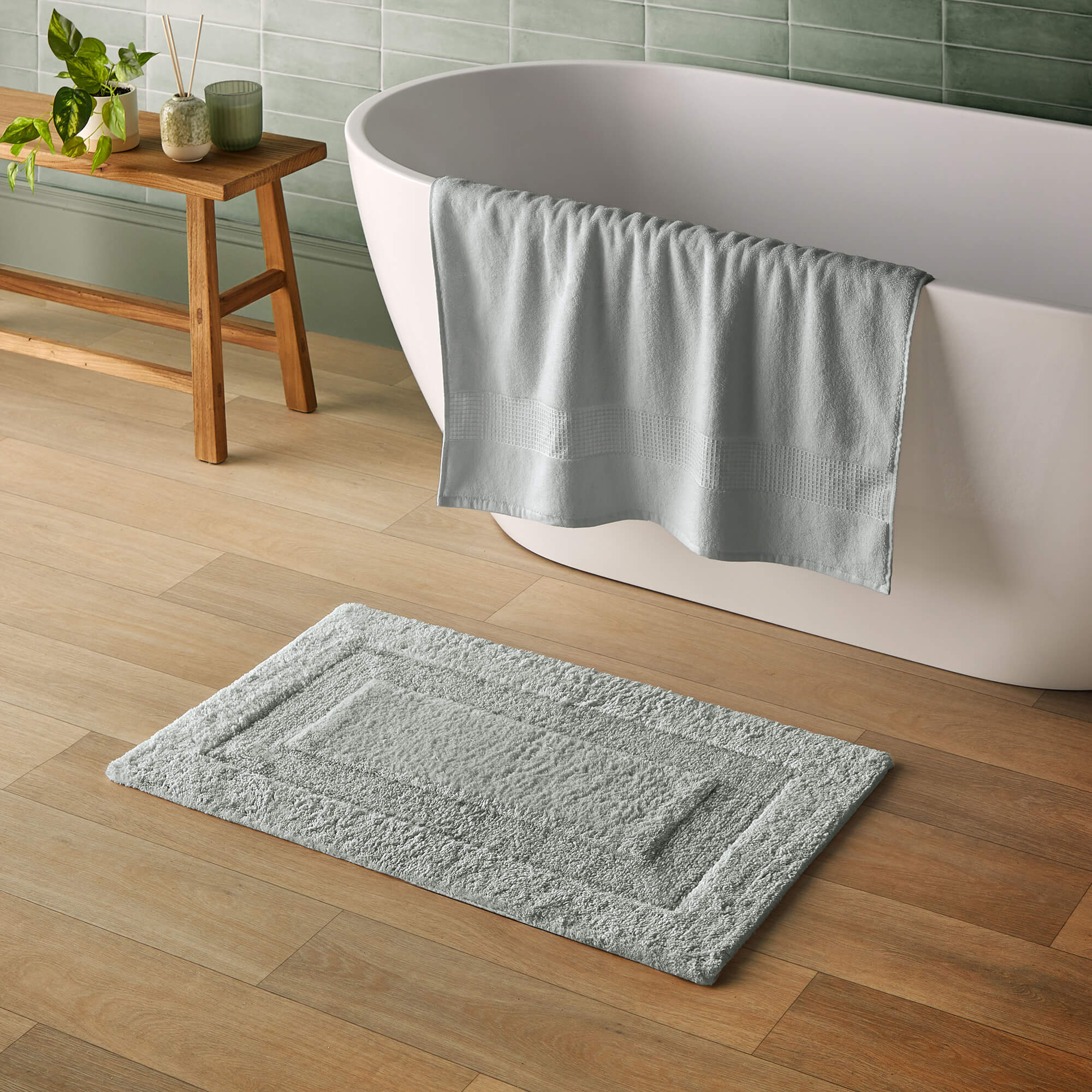 Silentnight Supersoft Bathmat - Grey-image-589499GE