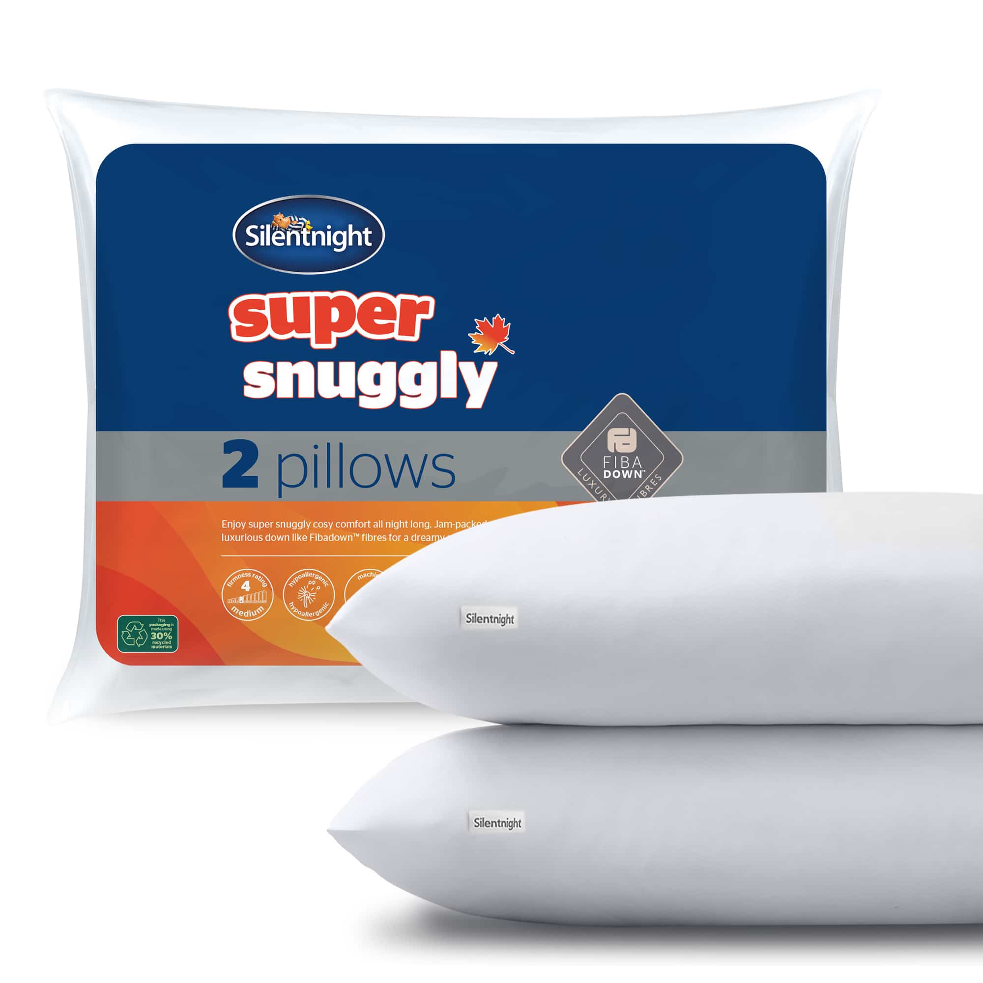 Silentnight Super Snuggly 2 Pack Pillows